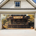 ANNA QUEEN Saloon Garage Door Banner 6x13FT, Western Bar Garage Door Cover by ANNAQUEEN