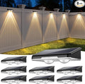 Solar Fence Lights Outdoor, 7 Fixed Colors ＆ Color Changing IP65 Waterproof by UGDLUCK