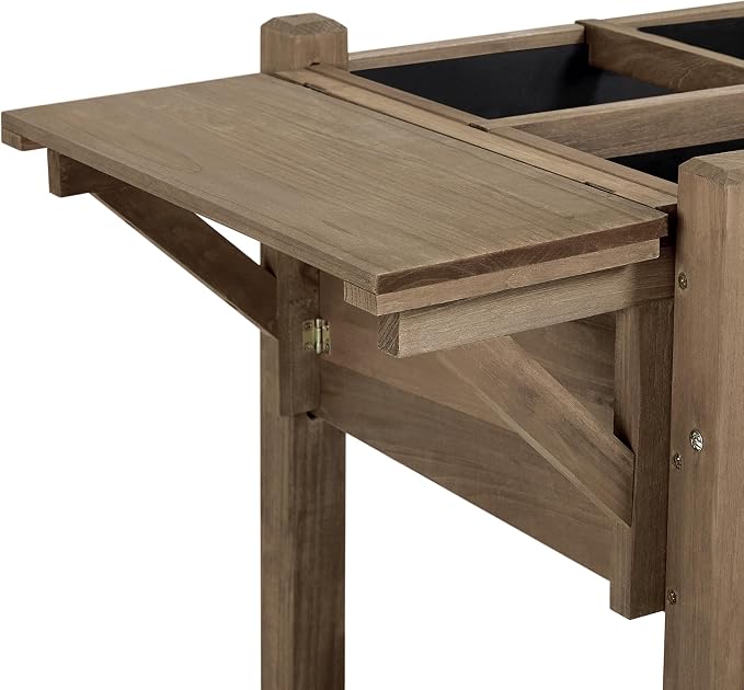 Yaheetech 49x22x32in 8 Pockets Horticulture Raised Garden Bed Elevated Wood - Image 6