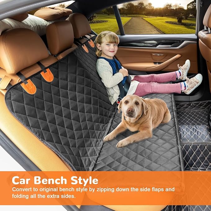 URPOWER Dog Car Seat Cover for Pets 100% Waterproof Seat Cover Hammock 600D - Image 4