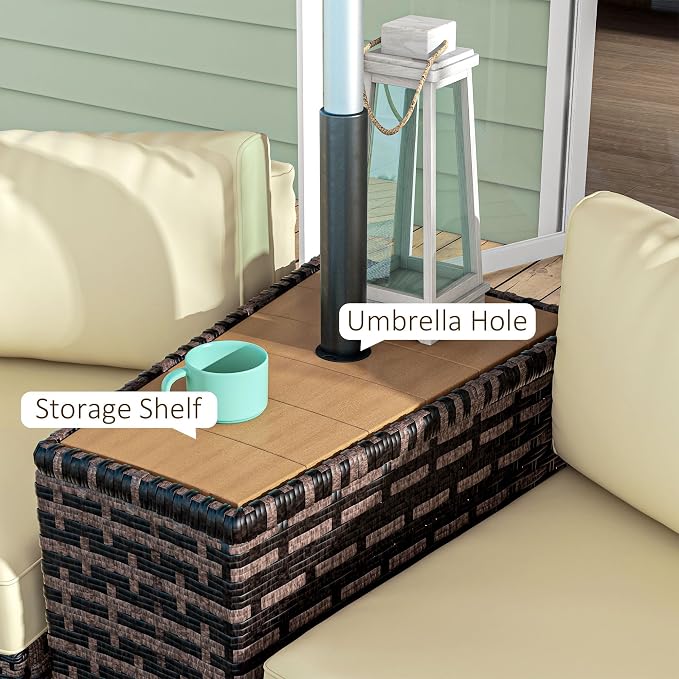 Outsunny 8 Piece Patio Furniture Set - Image 3