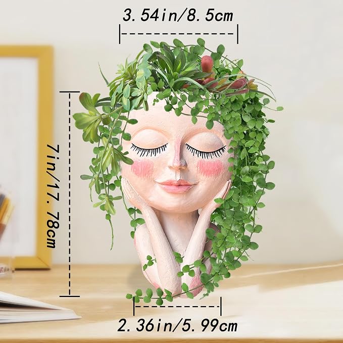Head Planter Pot for Plants - Image 2