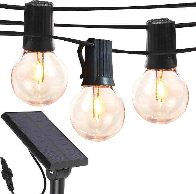 Brightech Ambience Pro Solar Powered LED Outdoor String Lights - 27 Ft by Brightech