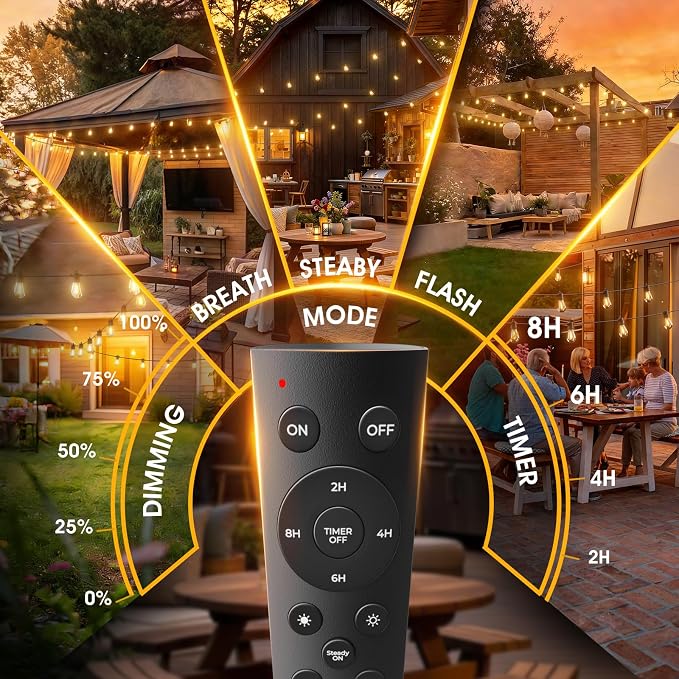 addlon 36FT LED Outdoor String Lights - Image 3