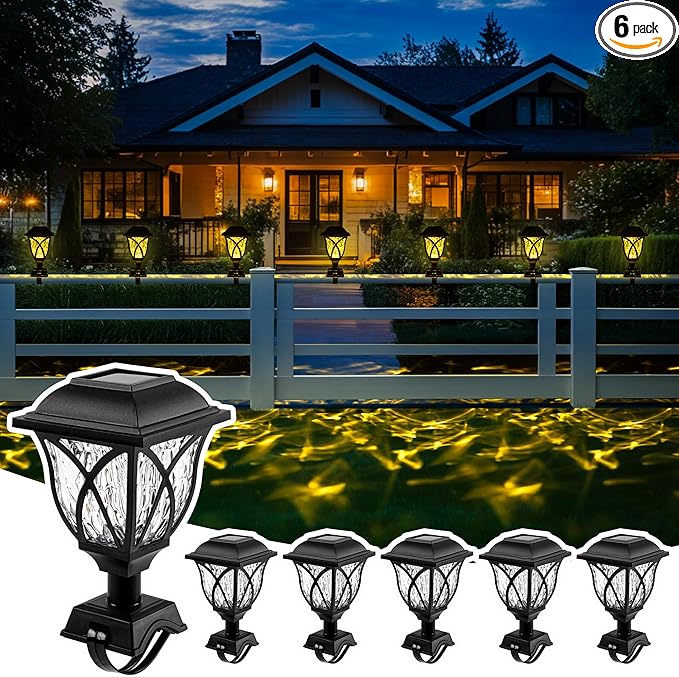 Solar Fence Lights Outdoor Waterproof, Led Solar Lights Outdoor by Suncket