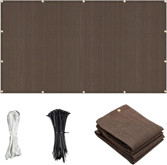 Cool Area Sun Shade Cloth with Grommets 9×10 FT Shade Panel Shade Tarp Screen by CoolArea