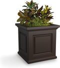 Mayne Nantucket 20-Inch Square Planter – Self-Watering, Weather-Resistant by Mayne