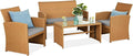 Best Choice Products 4-Piece Outdoor Wicker Patio Conversation Furniture Set by BestChoiceProducts