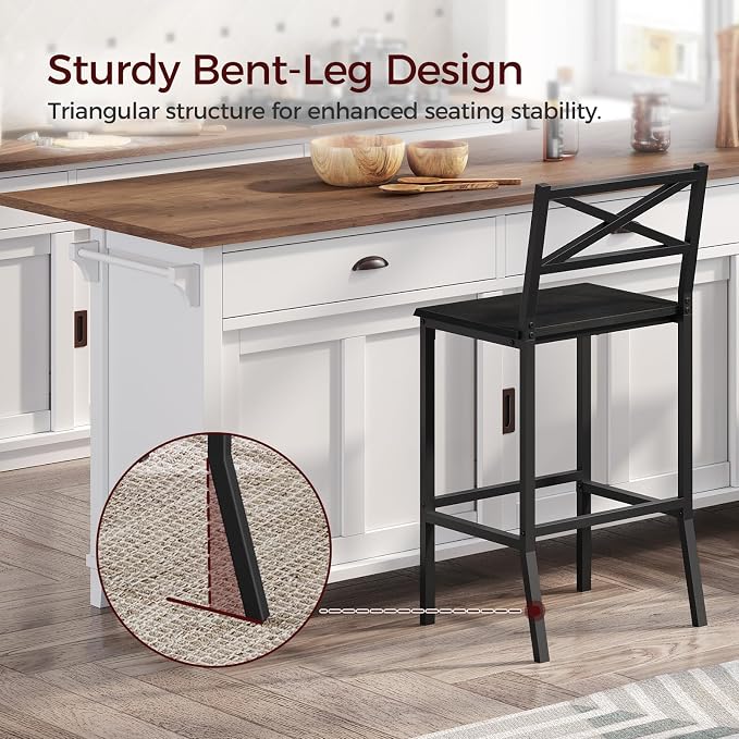 Bar Stools, Kitchen Breakfast Bar Chairs, - Image 5
