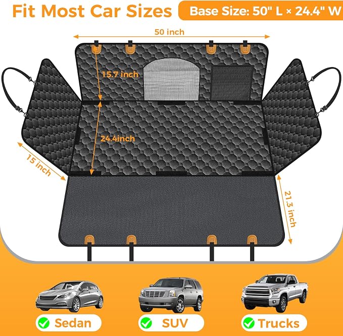 Mancro Hard Bottom Car Seat Cover - Image 3