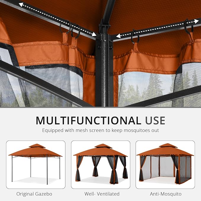 MASTERCANOPY Patio Gazebo Mosquito Netting Screen Walls - Image 6