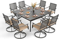 PHI VILLA 9 Pieces Outdoor Dining Set by PHIVILLAThepioneerofcomfortablehouseholdsupplies