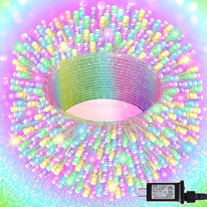 LJLNION 300 LED Easter String Lights, Extra Long 98.5FT Fairy Lights Outdoor by LJLNION