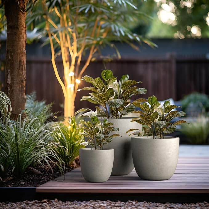 Kante 18", Outdoor Indoor Large Planter Pots - Image 5