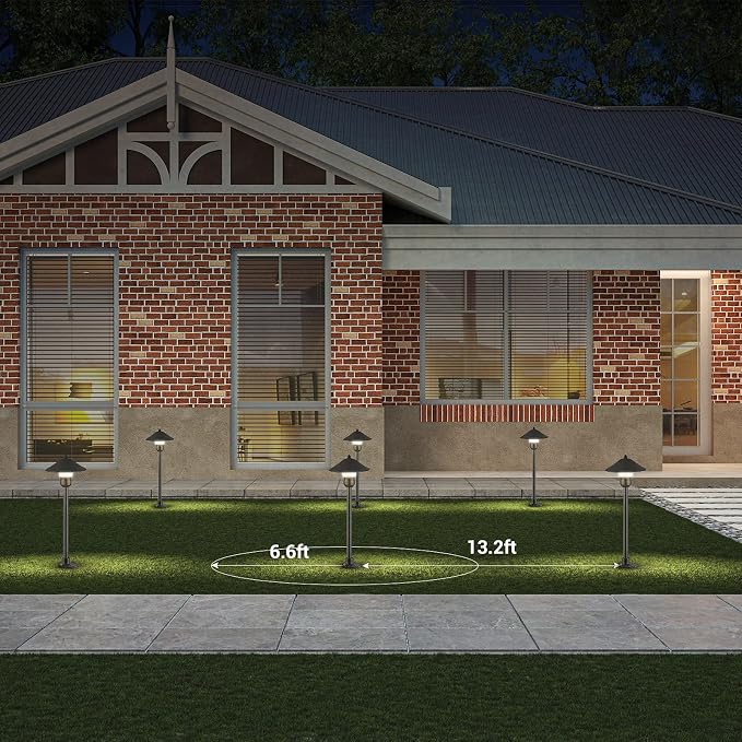 EDISHINE Low Voltage Pathway Lights, 3W 150 LM 3000K 16.5“ Tall LED Landscape - Image 5