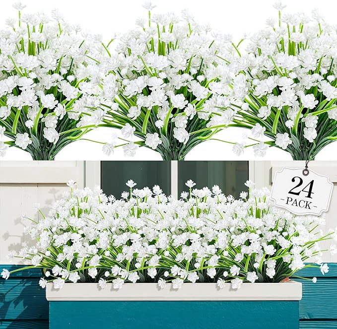AGIRL 24 Bundles Artificial Flowers by AGIRL