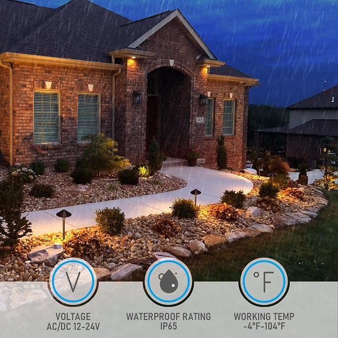 LEONLITE Update 5CCT Low Voltage Pathway Lights, LED Landscape Path Lights - Image 8