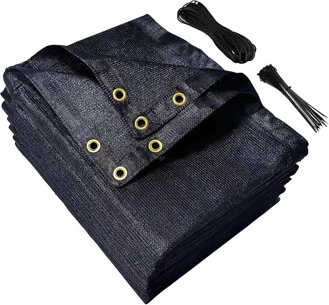 90% Black Sun Shade Cloth 8x10 ft by LIYELI
