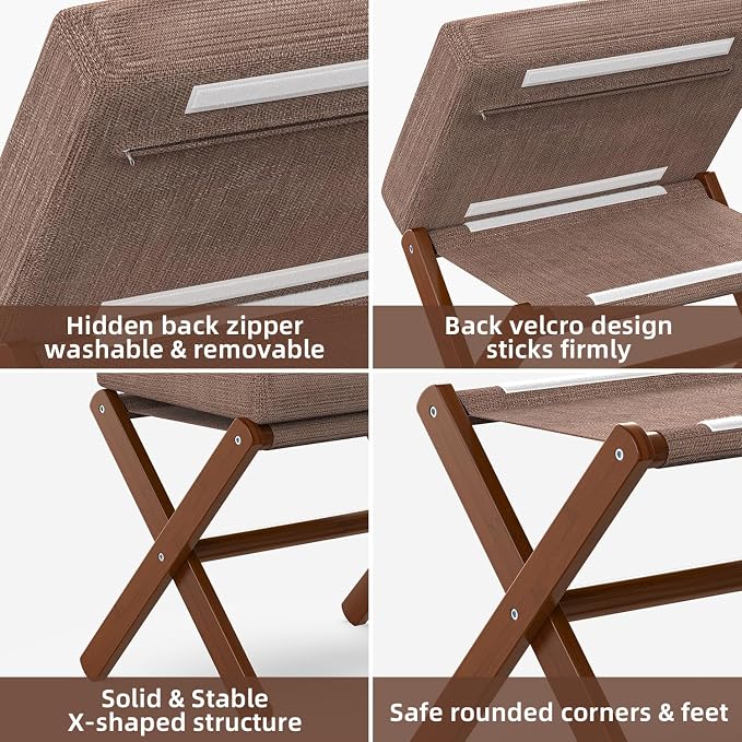 Foldable Foot Stool Ottoman, Modern Foot Rest - Image 5