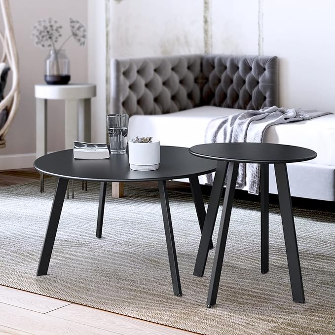 Patio Outdoor Coffee Table Set of 2 by Juserox