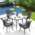 Patiorama 5-Piece Patio Dining Set, Outdoor Dining Table Chair Set, All-Weather by Patiorama