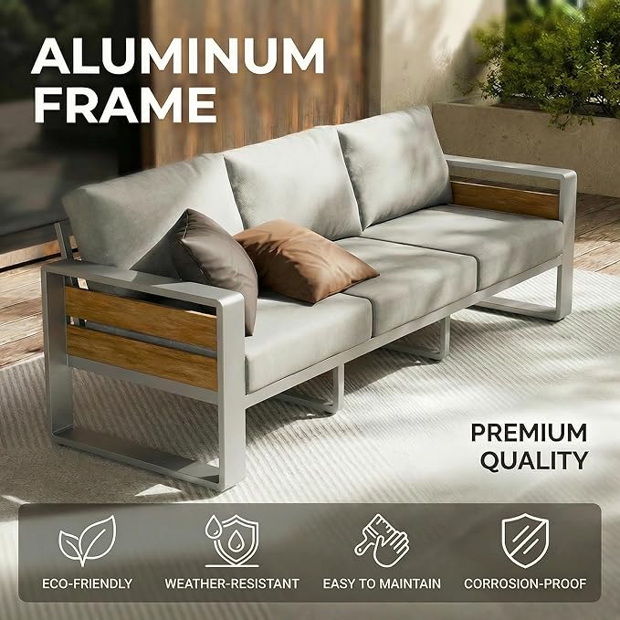 ZANDOR Outside Aluminum Lawn Furniture - Image 7