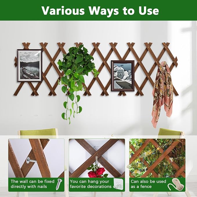 Expandable Garden Trellis, 13.2" x 63" Trellis - Image 3