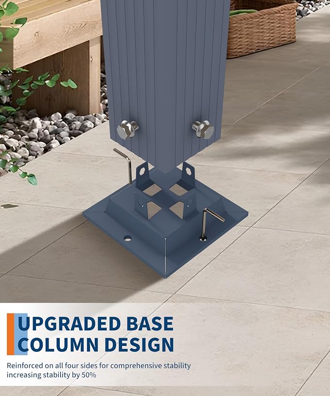 10 x 10 ft Aluminum Pergola - Image 6