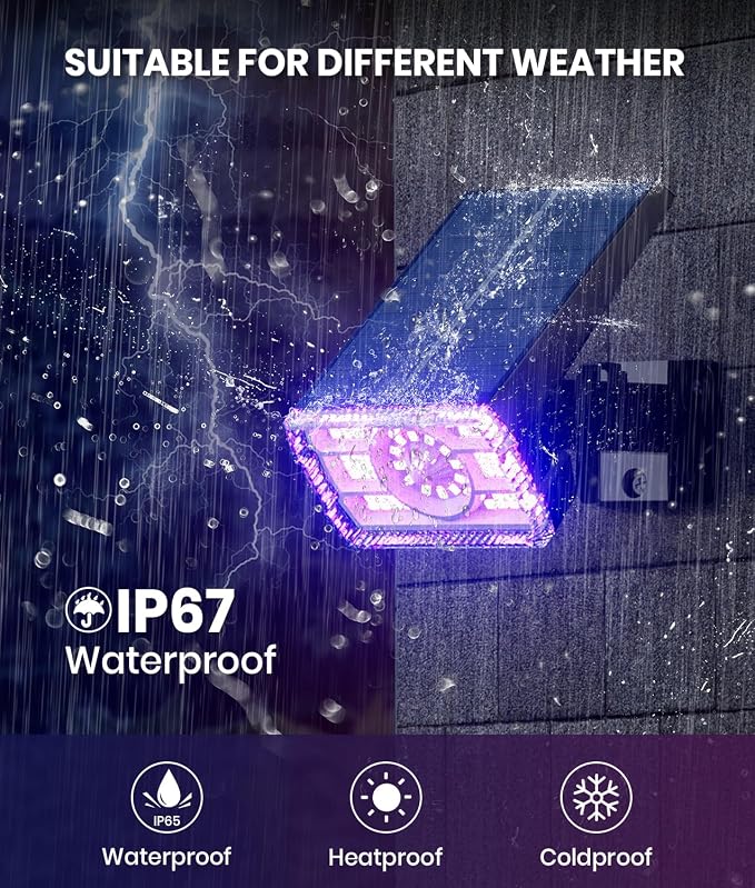 Christmas Solar Spot Lights Outdoor Waterproof 4-Pack, 58 LED Adjustable - Image 3