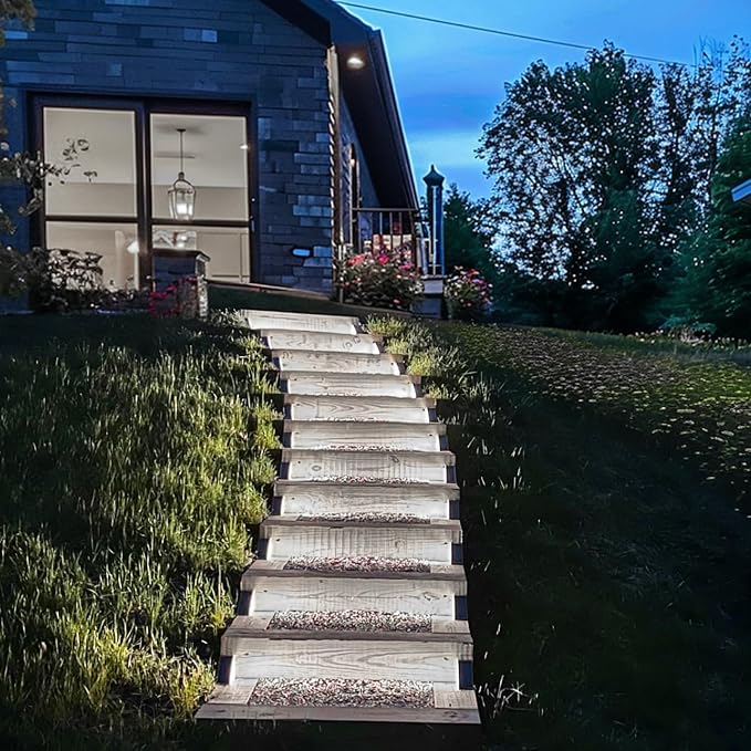 Solar Step Lights for Outside, 16 Pack Solar Stair Lights Outdoor Waterproof - Image 5