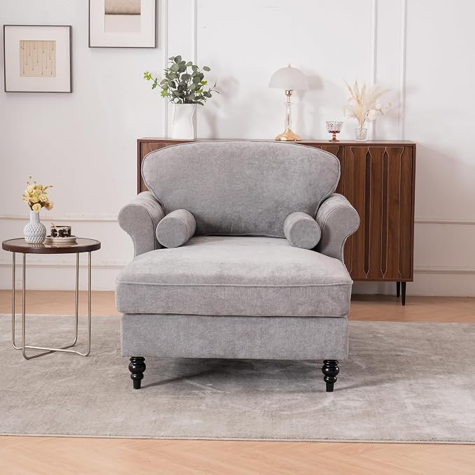 GDFStudio Chenille Recliner Sofa Chair - Image 4