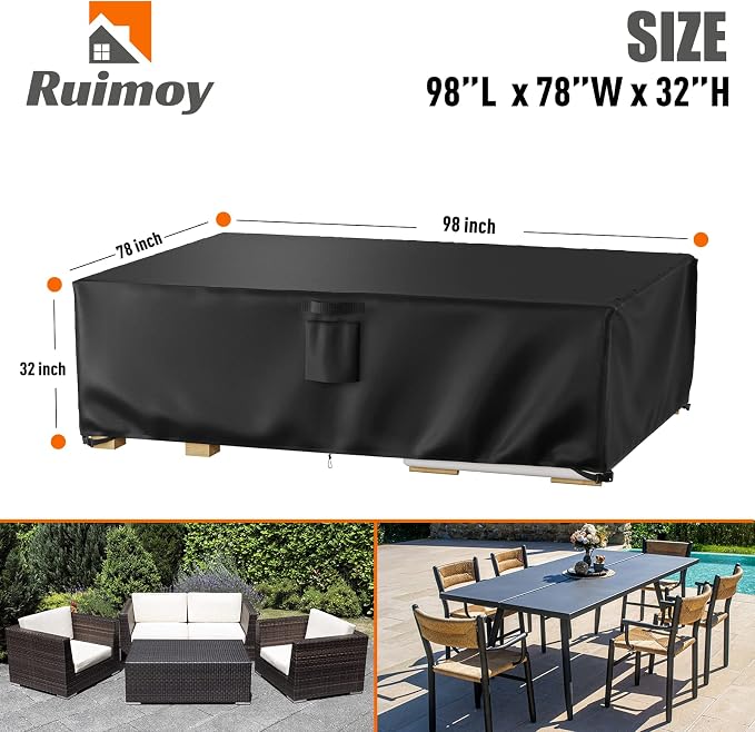 Patio Furniture Covers, Outdoor Furniture Cover Waterproof, General Purpose - Image 2