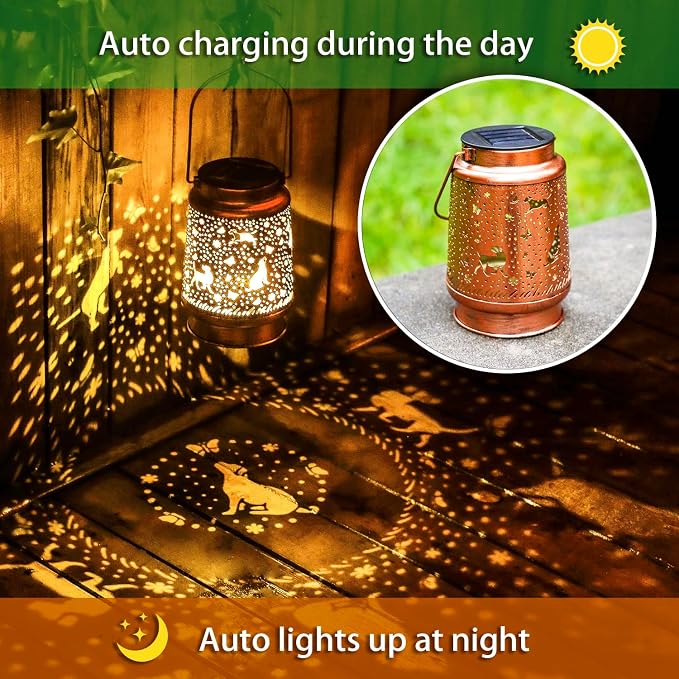 Dog Solar Lanterns Outdoor Waterproof Hanging Solar Lights Dog Gifts - Image 4