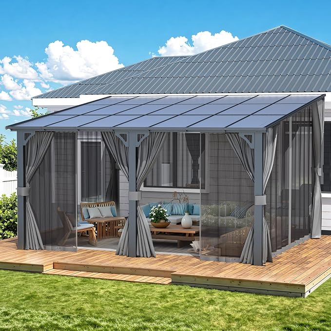 AECOJOY 14' x 12' Gazebo Outdoor Pergola by AECOJOY