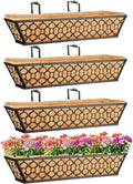 Riare 4 Pack 23 Inch Window Boxes Planters by Riare