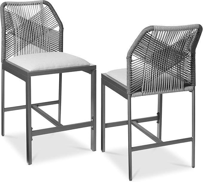 Best Choice Products Indoor Outdoor Counter Height Bar Stools Set of 2 by BestChoiceProducts