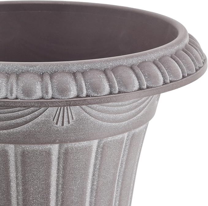 Arcadia Garden Products PL20WW Indoor/Outdoor Classic Traditional Plastic Urn - Image 3