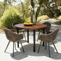 All-Weather 42" Round Outdoor Patio Table by Unknown