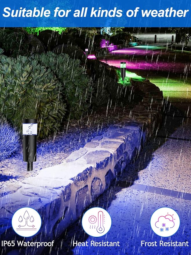 5W RGBW Low Voltage Landscape Pathway Lights - Image 3