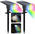 Solar Lights Outdoor Waterproof, LED Solar Spot Lights Outdoor, 7 Color by Chasikeo