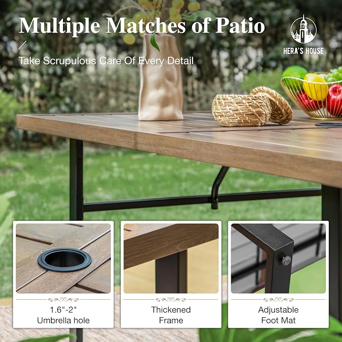 HERA'S HOUSE 7 Piece Patio Dining Set - Image 5