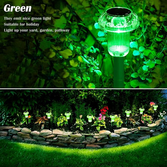St Patricks Day Decorations Solar Lights Outdoor Pathway Waterproof 8 Pack - Image 4