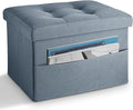 LINMAGCO Storage Ottoman Folding Foot Stool Ottoman by LINMAGCO