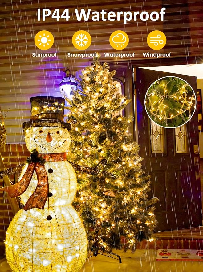 Smart String Lights With Voice Control Indoor Outdoor, Dimmable 12Modes Twinkle - Image 5