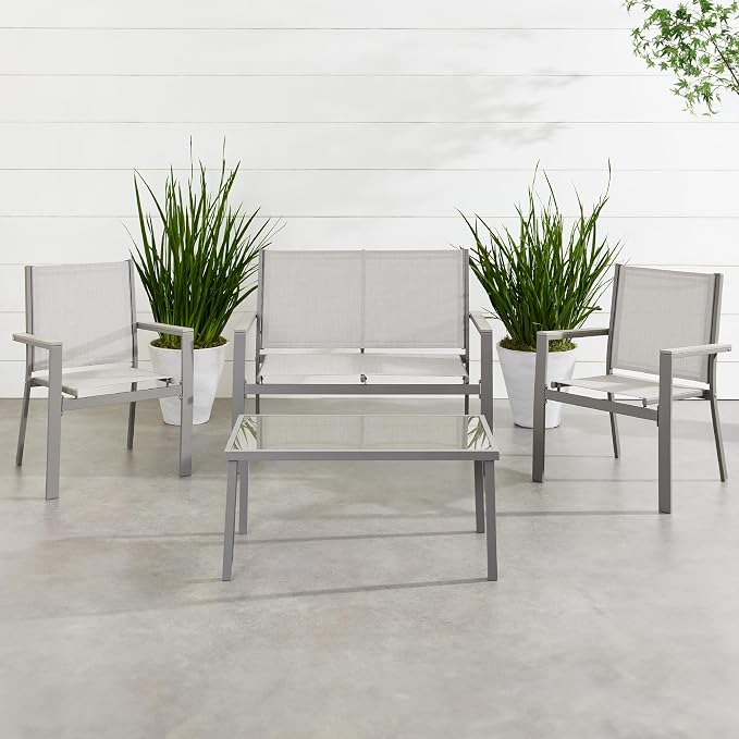 Best Choice Products 4-Piece Outdoor Textilene Patio Conversation Set, Backyard - Image 2