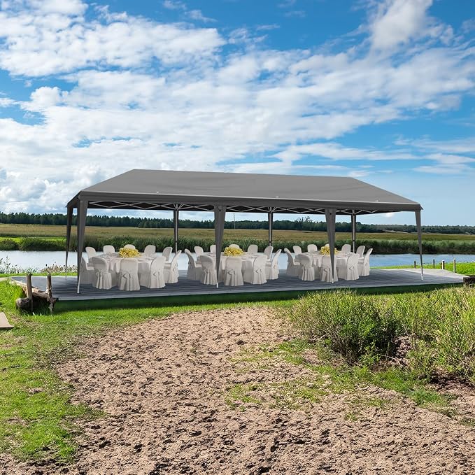 Outvita 10x30ft Ez Pop Up Outdoor Canopy Tent, Portable Commercial Instant Tent - Image 8