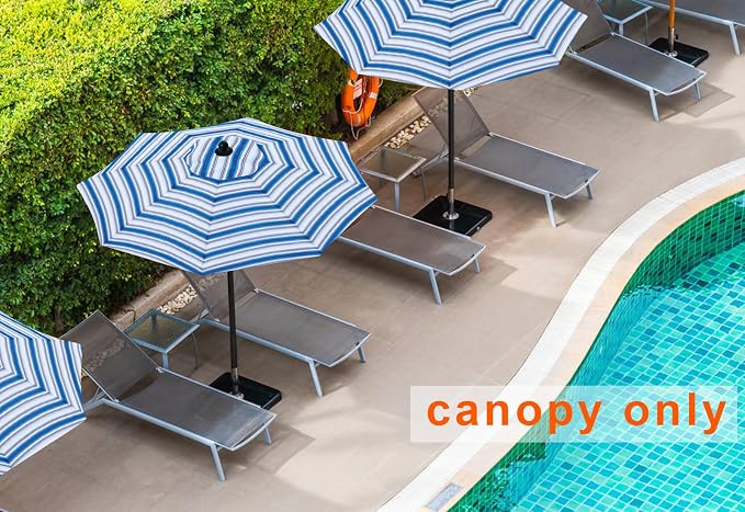 MASTERCANOPY Patio Umbrella 9ft Replacement Canopy - Image 5