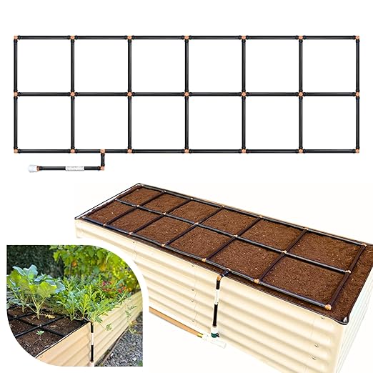 Garden Grid Watering System | Raised Garden Bed Drip Irrigation System – But by GardenInMinutes