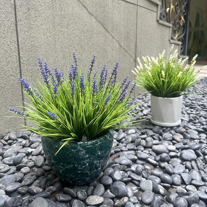 alyptus Artificial Flowers for Outdoors 24 Bundles Fake Monkey Grass Plants - Image 3