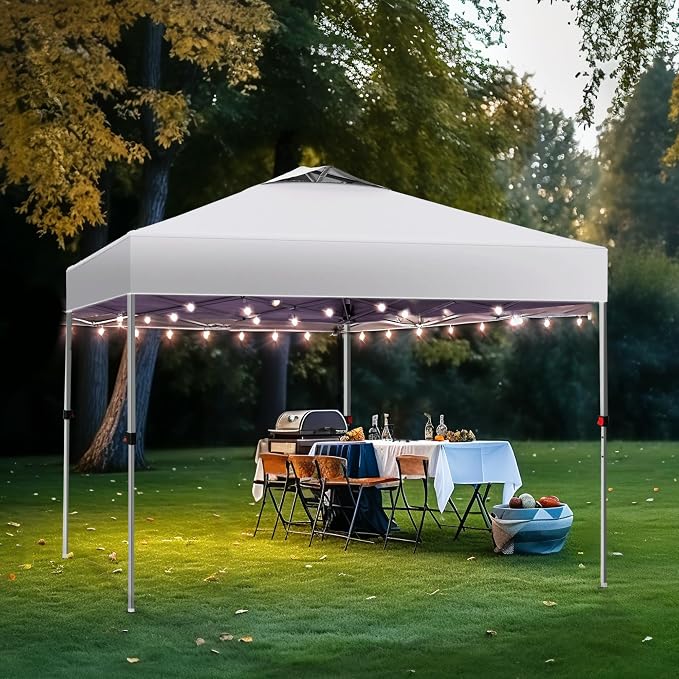 PHI VILLA 10x10 Pop Up Canopy Tent Easy Outdoor Sun Shade - Image 2